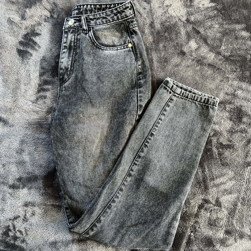 Stylish Gray Denim Jeans